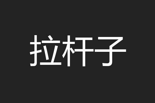 拉杆子