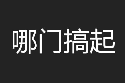 哪门搞起