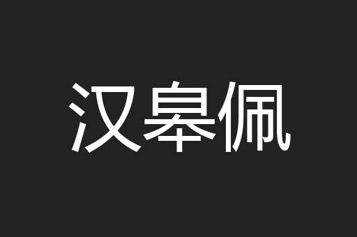 汉皋佩