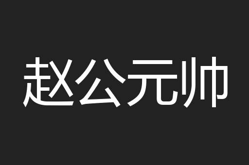 赵公元帅