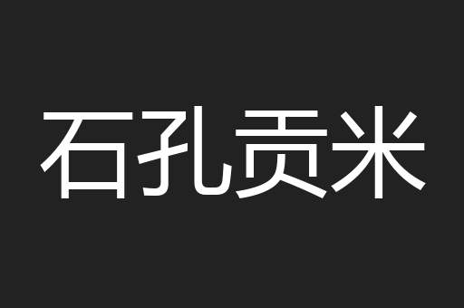 石孔贡米