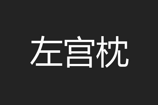 左宫枕