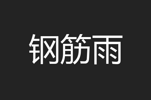 钢筋雨