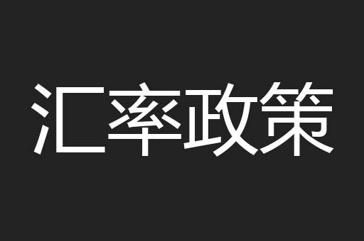 汇率政策