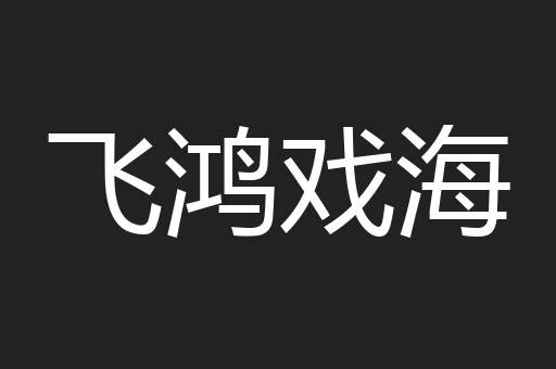 飞鸿戏海