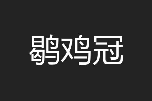 鹖鸡冠
