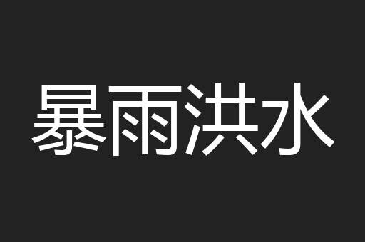 暴雨洪水