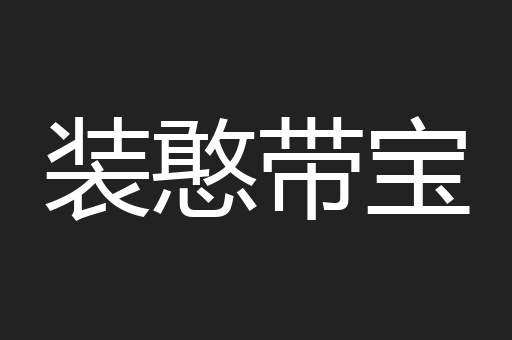 装憨带宝