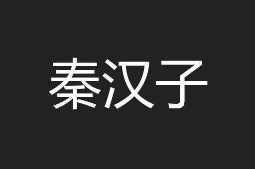 秦汉子