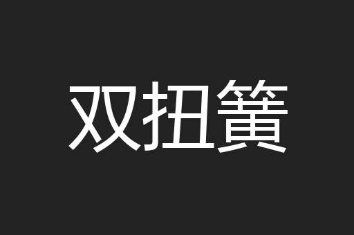双扭簧