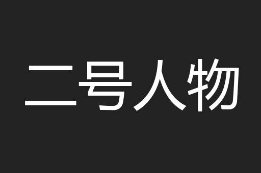 二号人物