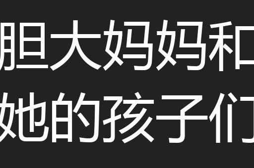 胆大妈妈和她的孩子们