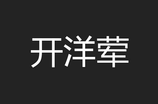 开洋荤