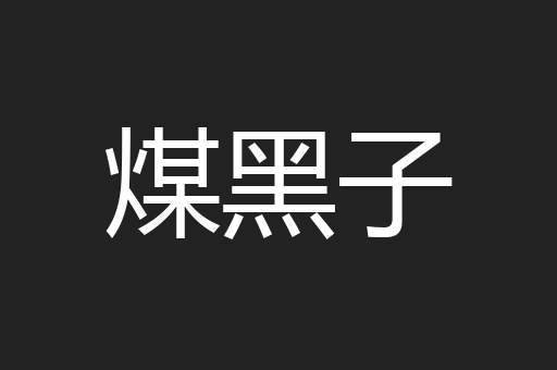 煤黑子