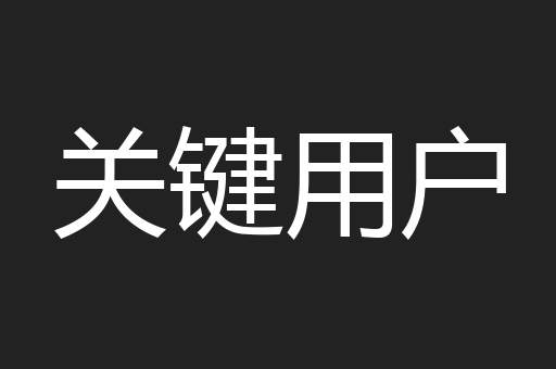 关键用户