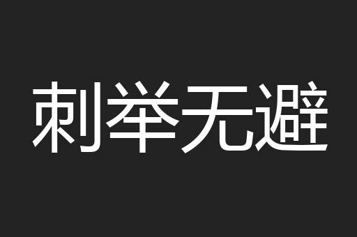 刺举无避