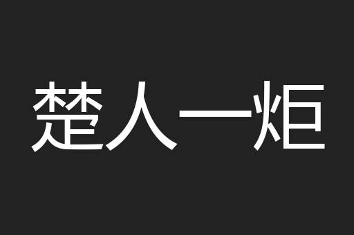 楚人一炬