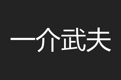 一介武夫