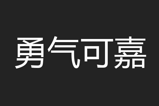 勇气可嘉