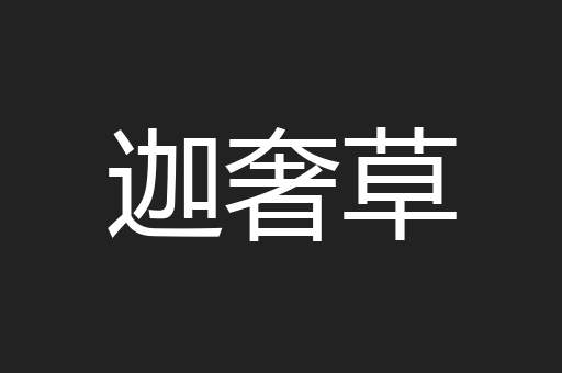 迦奢草