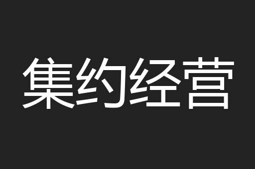 集约经营