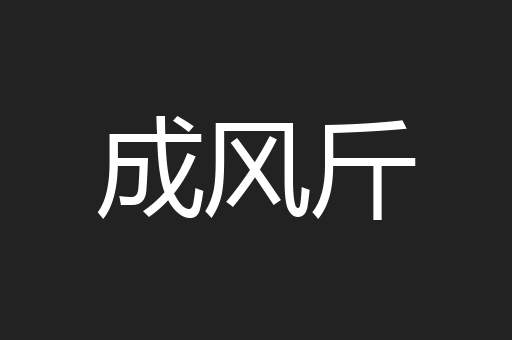 成风斤