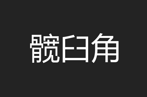 髋臼角