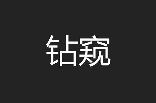 钻窥