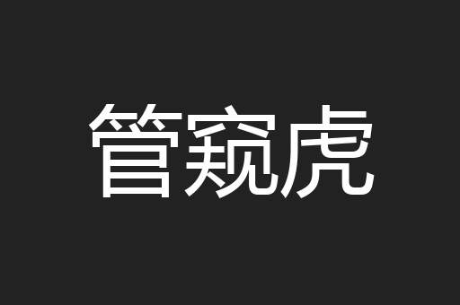 管窥虎