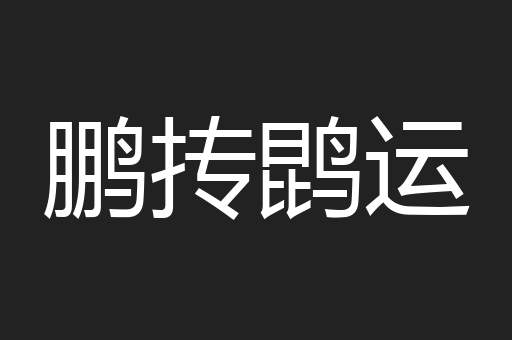 鹏抟鹍运