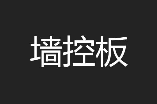 墙控板