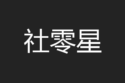 社零星