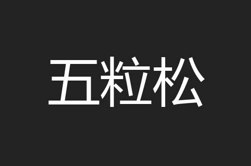 五粒松