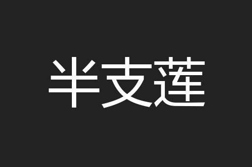 半支莲