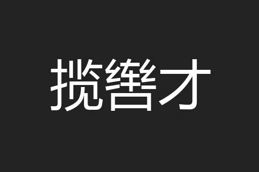 揽辔才