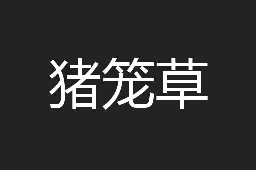 猪笼草