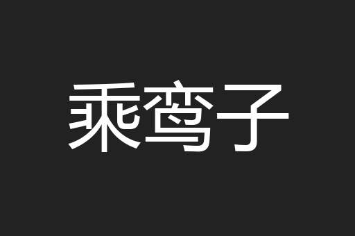 乘鸾子