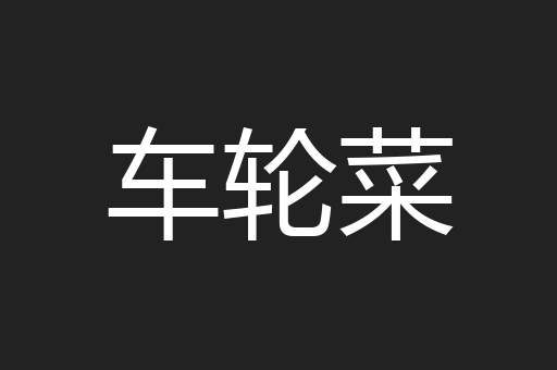 车轮菜