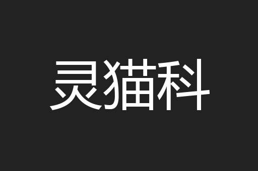灵猫科