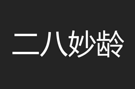 二八妙龄