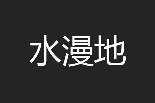 水漫地