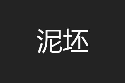 泥坯