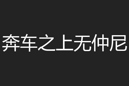 奔车之上无仲尼 奔车之上无仲尼