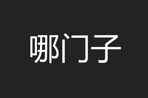 哪门子