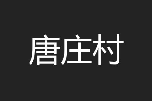 唐庄村