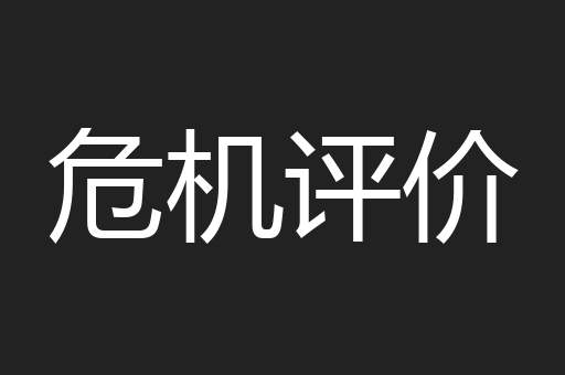 危机评价