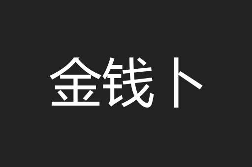 金钱卜