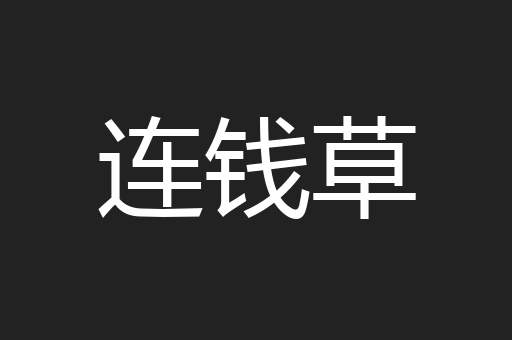 连钱草