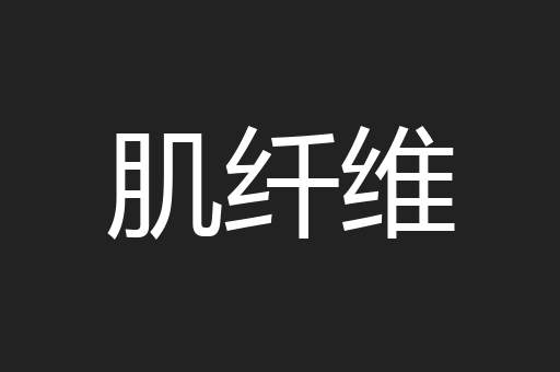 肌纤维