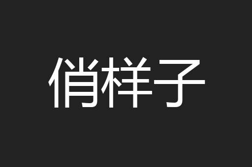俏样子